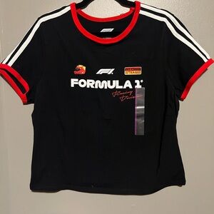 Formula 1 Black and Red Women's Short Sleeve Tee